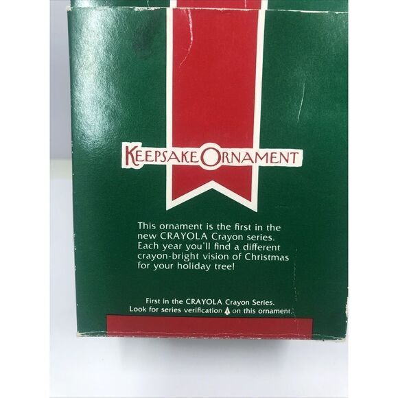 Hallmark Keepsake Ornament 1989 Crayola Bright Journey Bear Crayon 1st in Series - Picture 9 of 12